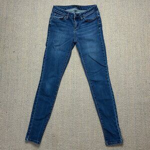 prAna Jeans Womens 0 /25 Skinny Jeans Indigo Blue Stretch Organic Cotton